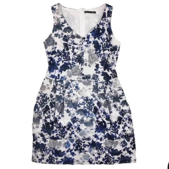 Peruvian Connection Linen Floral Dress - Picture 1 of 6